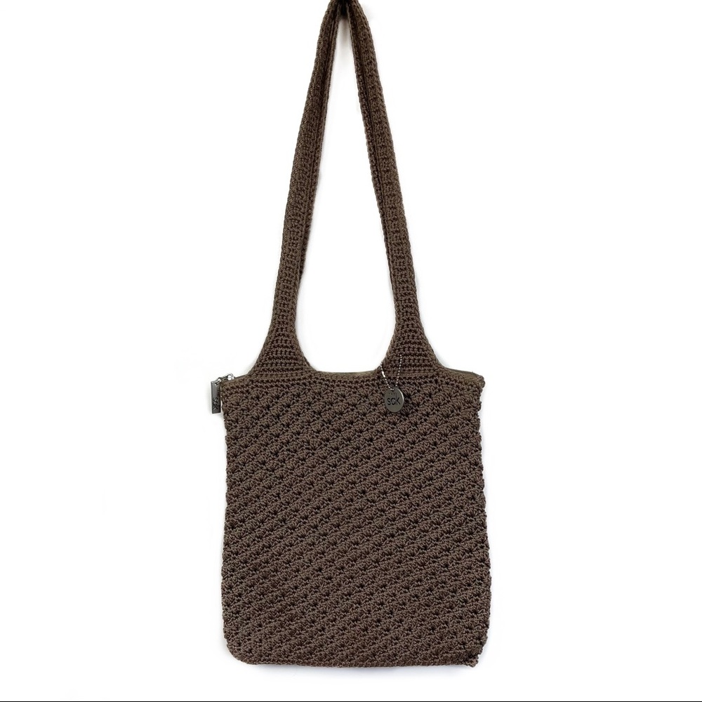 The Sak mesh hobo bag brown